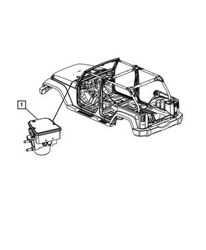 Anti-Lock Brake System Module - Mopar (68049852AB)