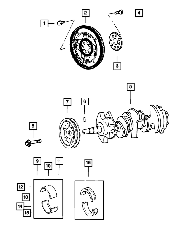 Crankshaft Thrust Bearing - Mopar (4792020AB)