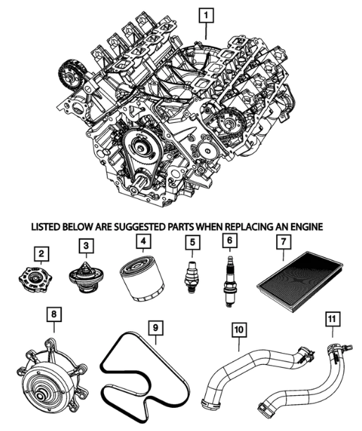 Spark Plug - Mopar (68303918AA)