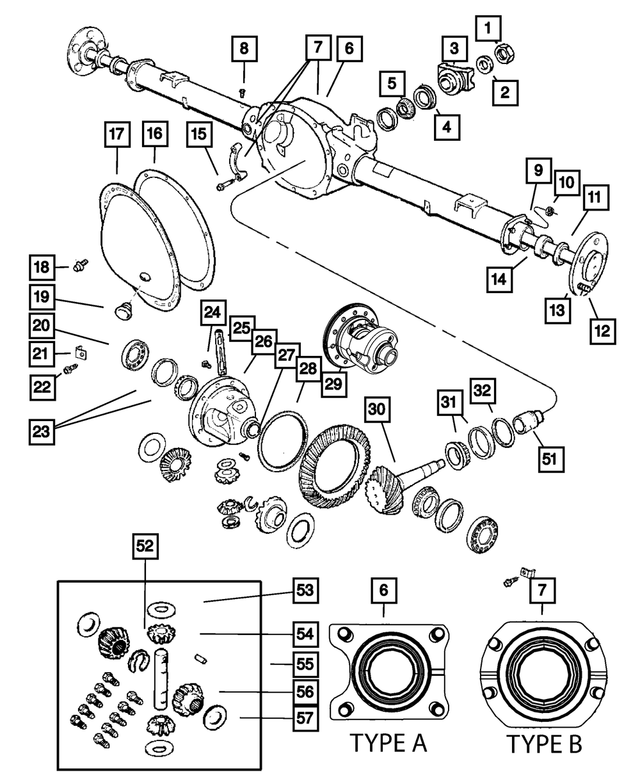 BEARING.AXLE REAR 8.25