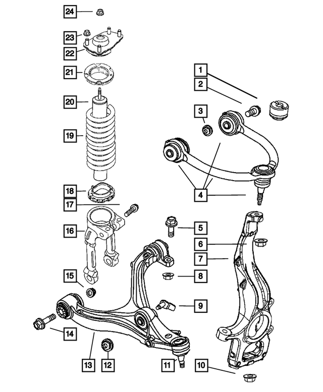 Control Arm, Upper - Mopar (52090206AI)