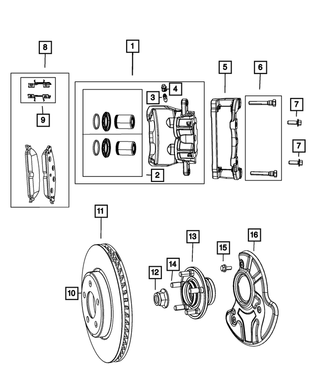 Brake Pads - Mopar (2AMV3558AB)