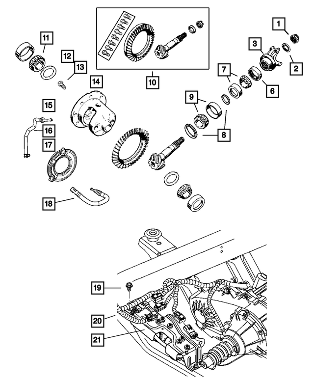 Drive Pinion Bearing, Front - Mopar (J8124052)