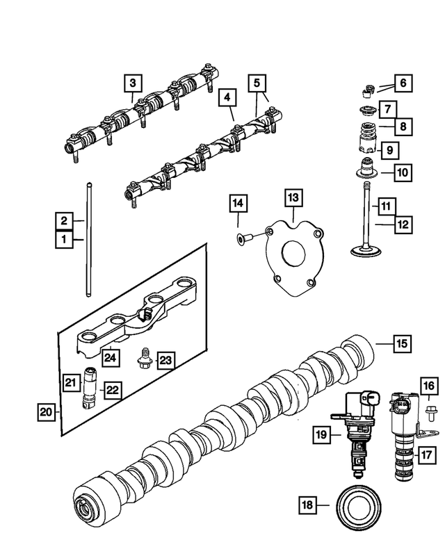 Engine Camshaft - Mopar (53022263AF)