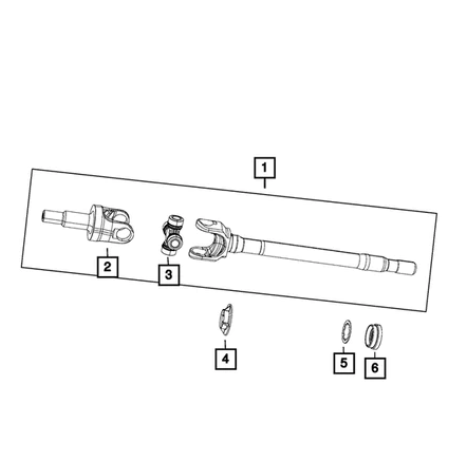 U-Joint Kit, Value Line - Mopar (2AMD7757AA)