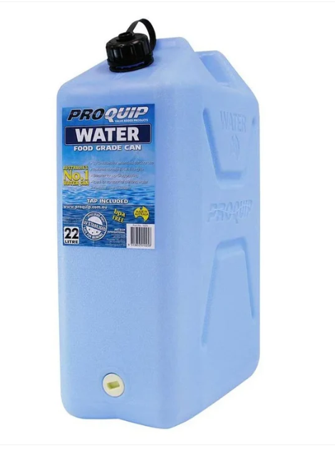 Pro Quip 1025 22L Light Blue Plastic Water Jerry Can with Tap