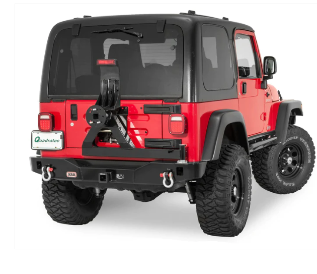 ARB 5750300 Rear Modular Swing Away Wheel Carrier in Black for 87-06 Jeep Wrangler YJ, TJ &amp; Unlimited