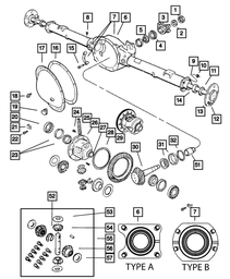 BEARING.AXLE REAR 8.25