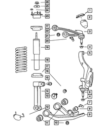 Lower Control Arm Ball Joint Package - Mopar (5114037AJ)