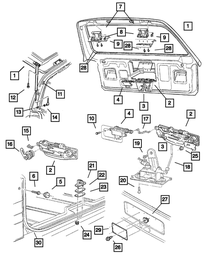 Lift-Gate Prop - Mopar (55076208AB)