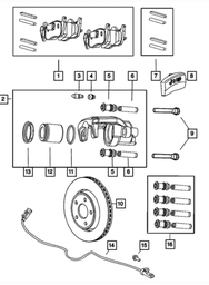 Pad Kit-Rear Disc Brake - Mopar (2AMV4871AB)